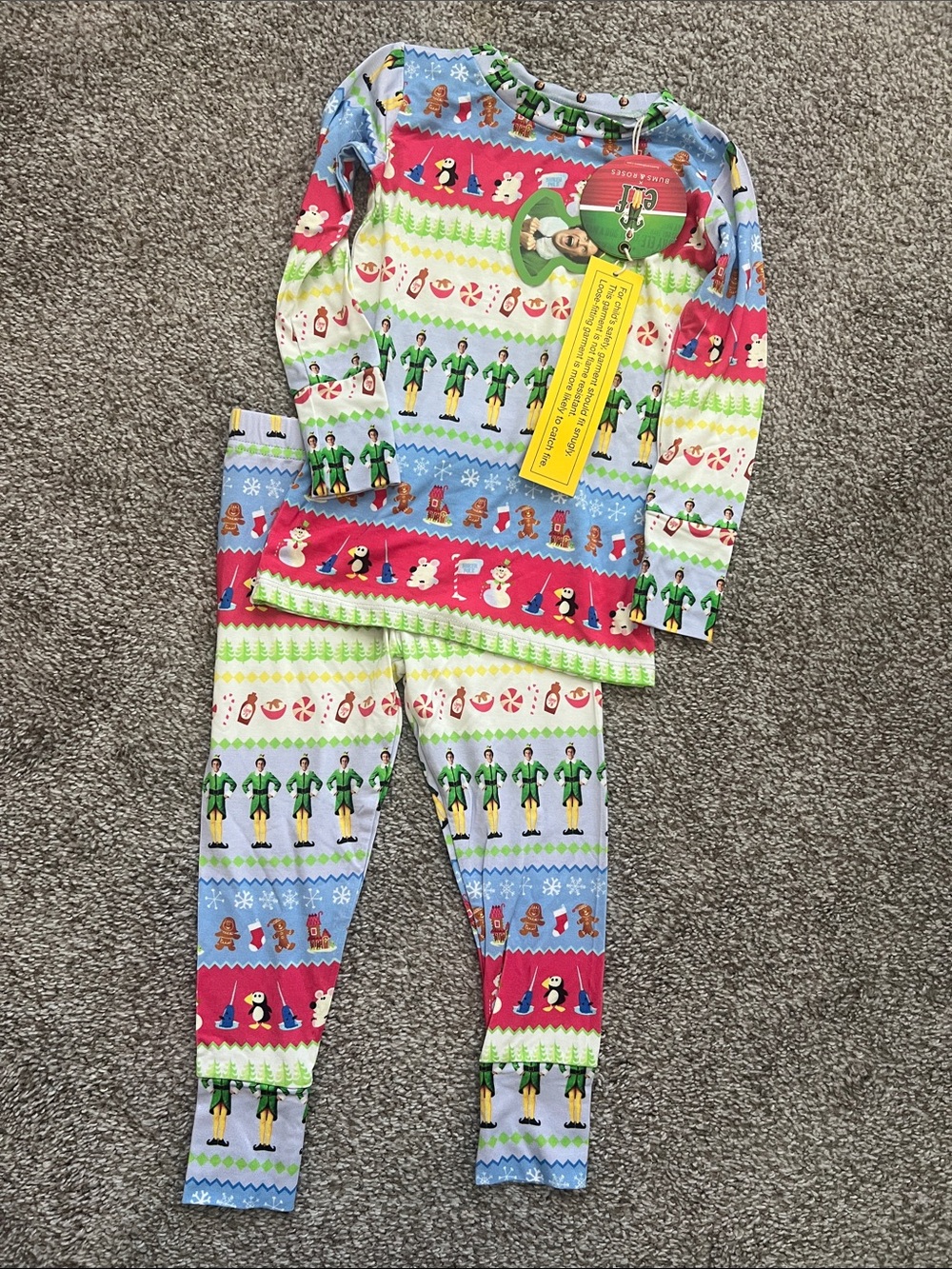 Bums & Roses Elf pajamas